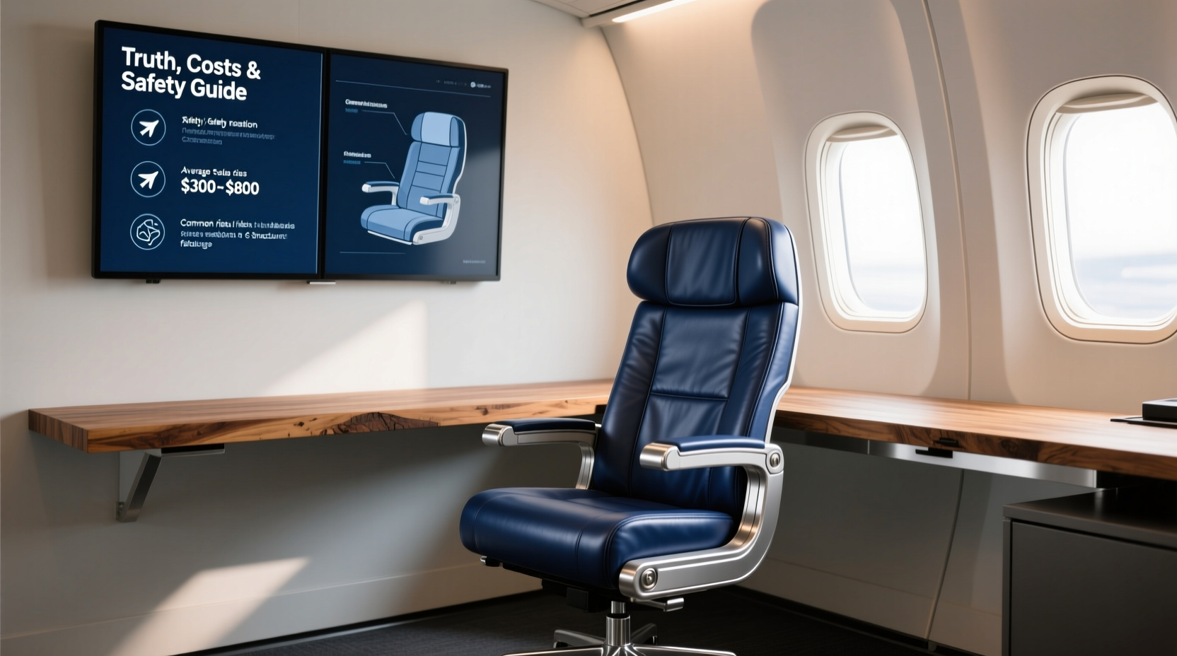 used aircraft seats home office