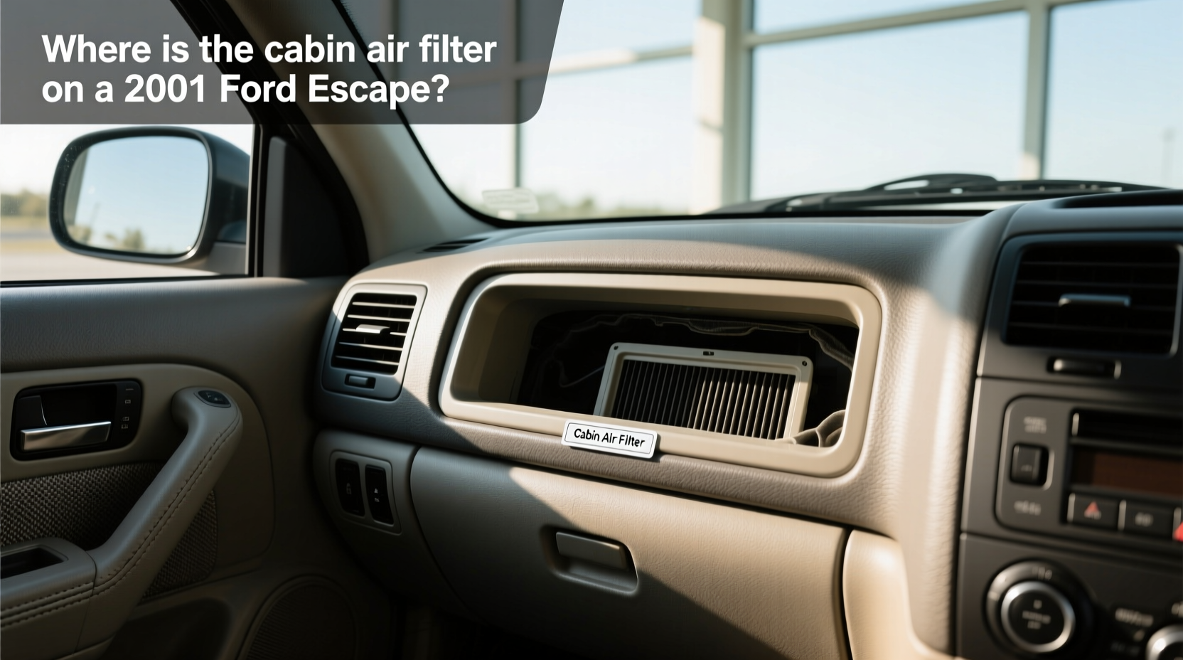 2001 ford escape cabin air filter location replacement guide