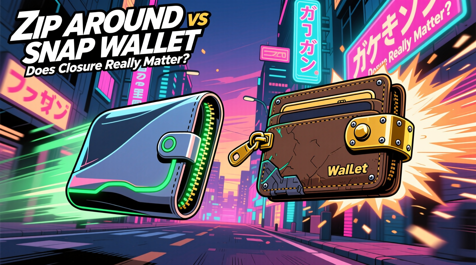 zip around vs snap wallet does the closure really matter