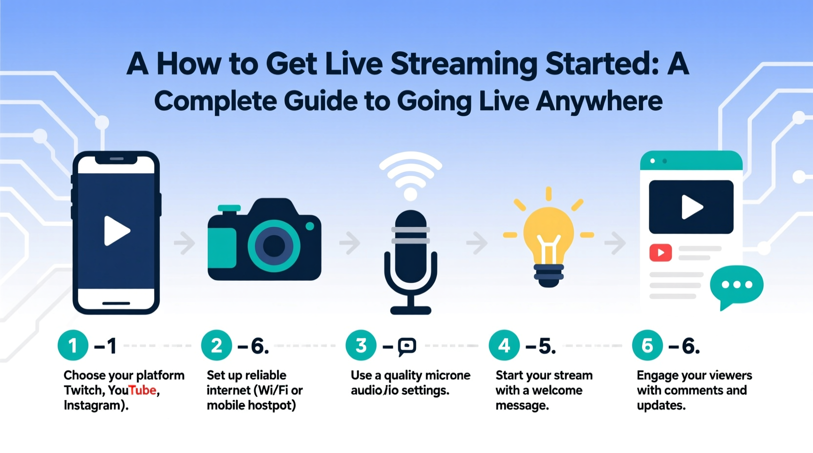 how to get live streaming started a complete guide to going live anywhere