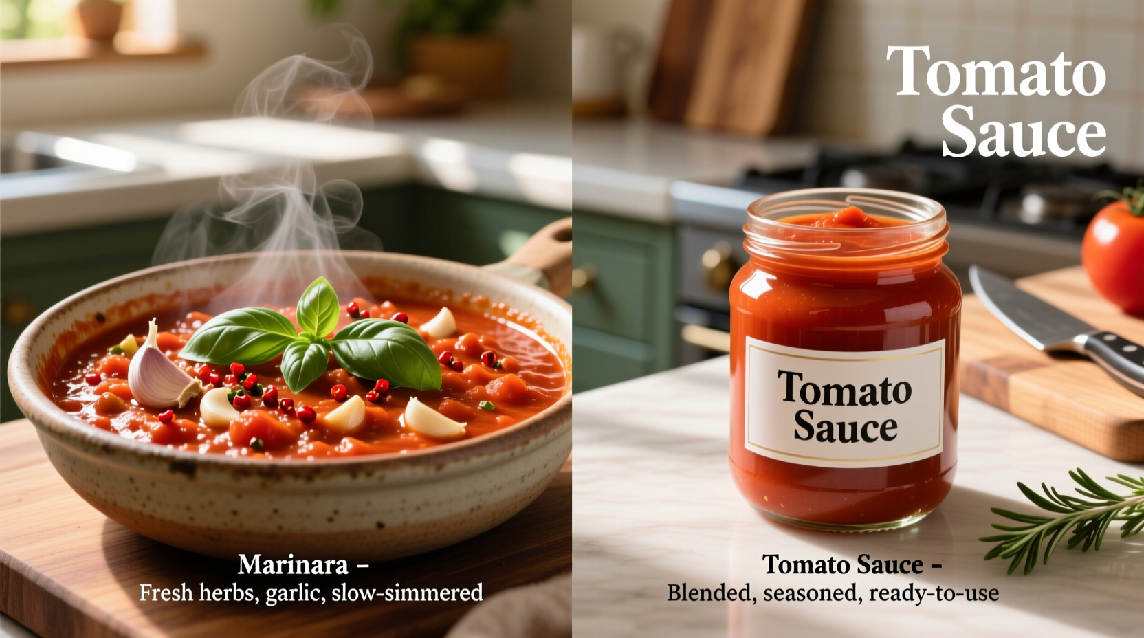 Marinara vs Tomato Sauce: Clear Culinary Differences