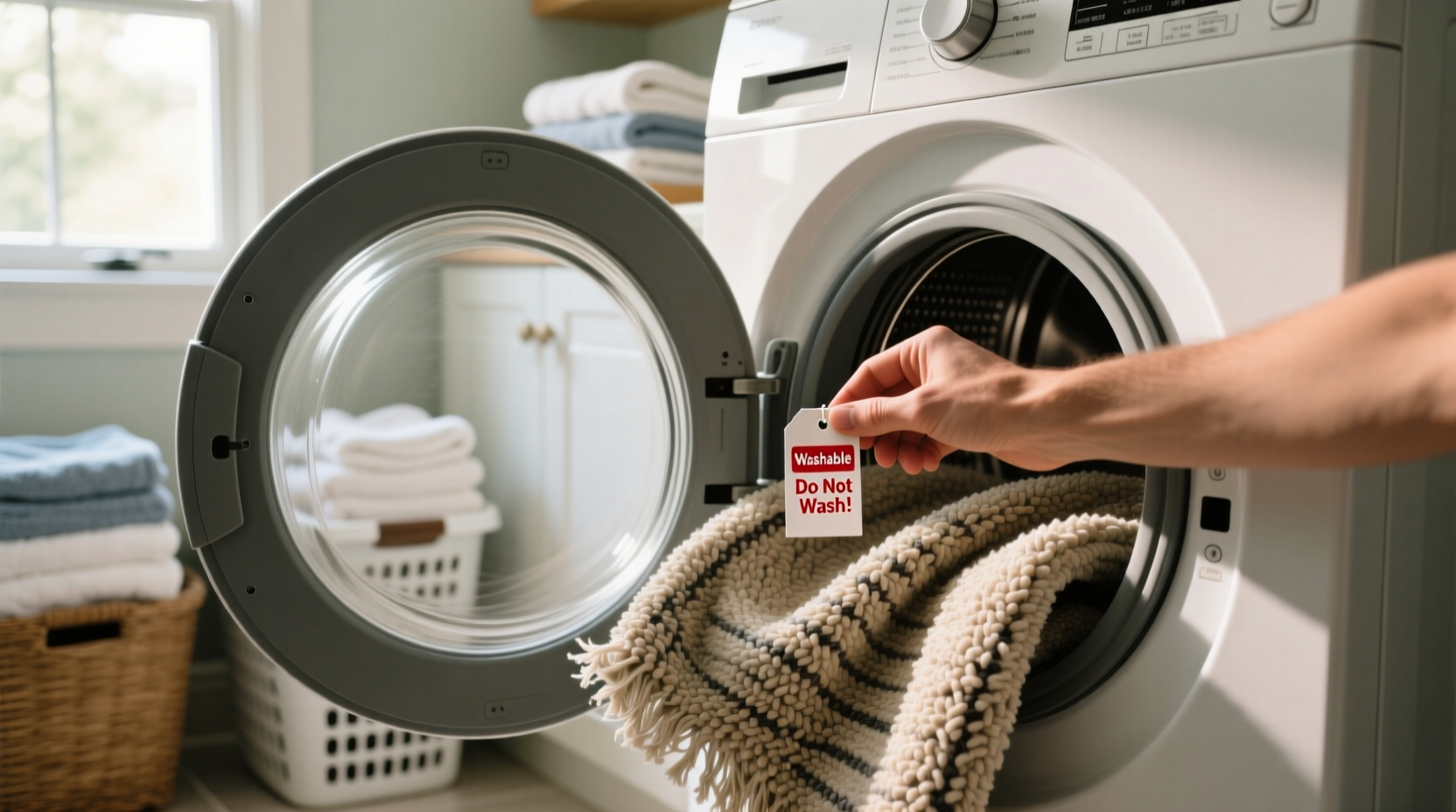 can you wash rugs in the washing machine