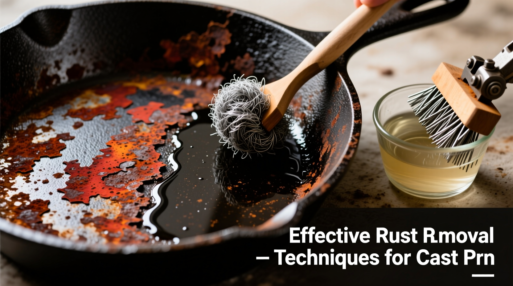 effective techniques to remove rust from cast iron and restore its durability