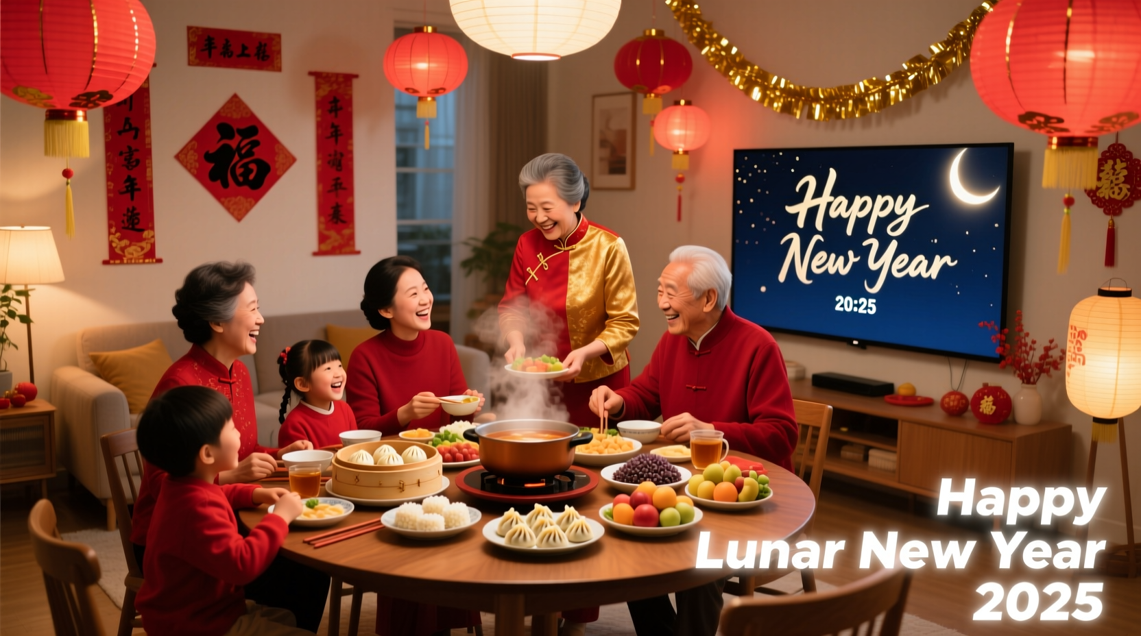 how to organize a new year party at home