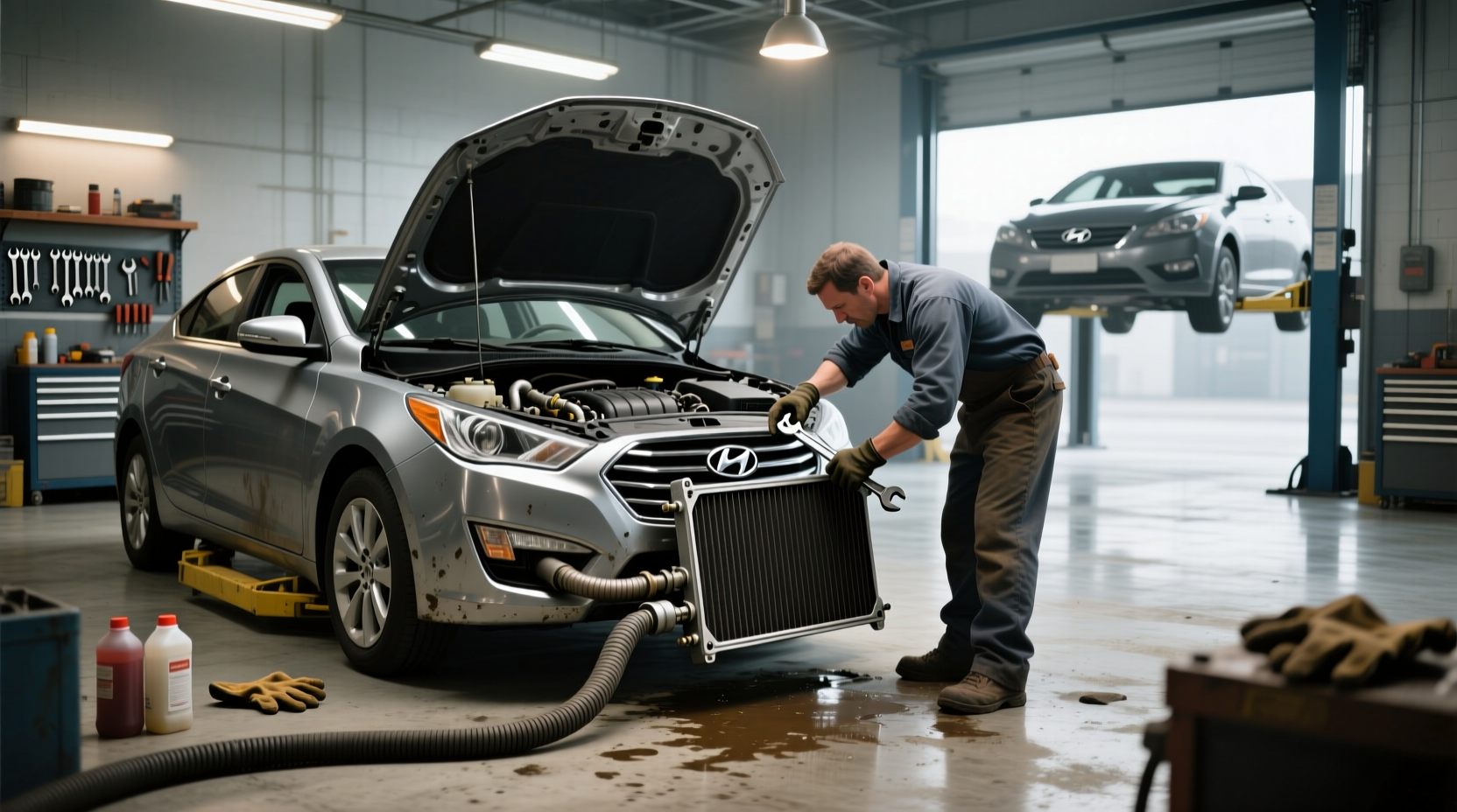 2012 hyundai sonata radiator replacement guide