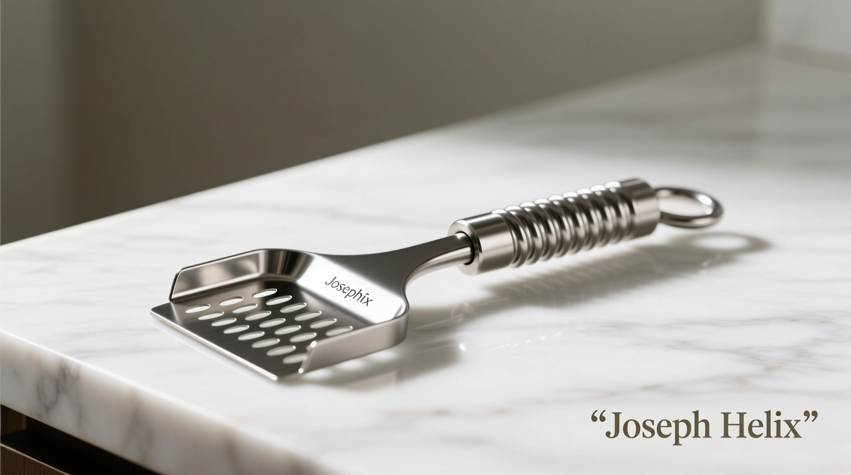 Joseph Helix Potato Masher in stainless steel