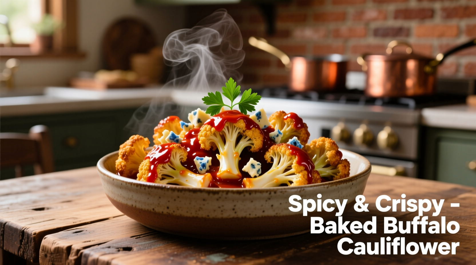 Baked Buffalo Cauliflower: Crispy Vegan Wings Alternative