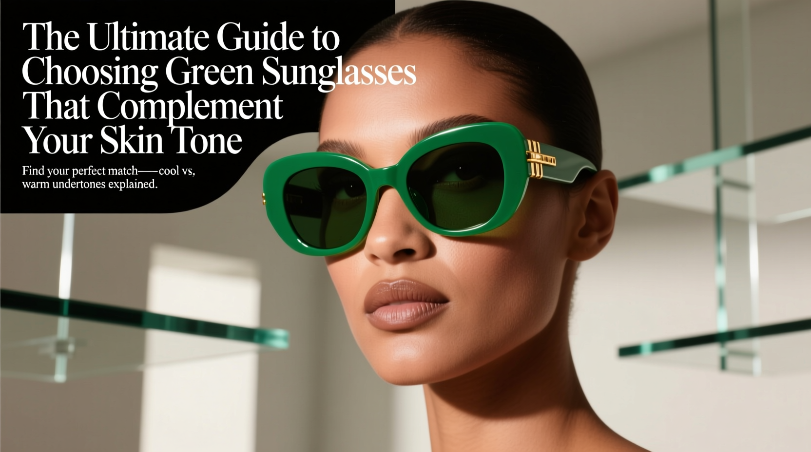 the ultimate guide to choosing green sunglasses that perfectly complement your skin tone