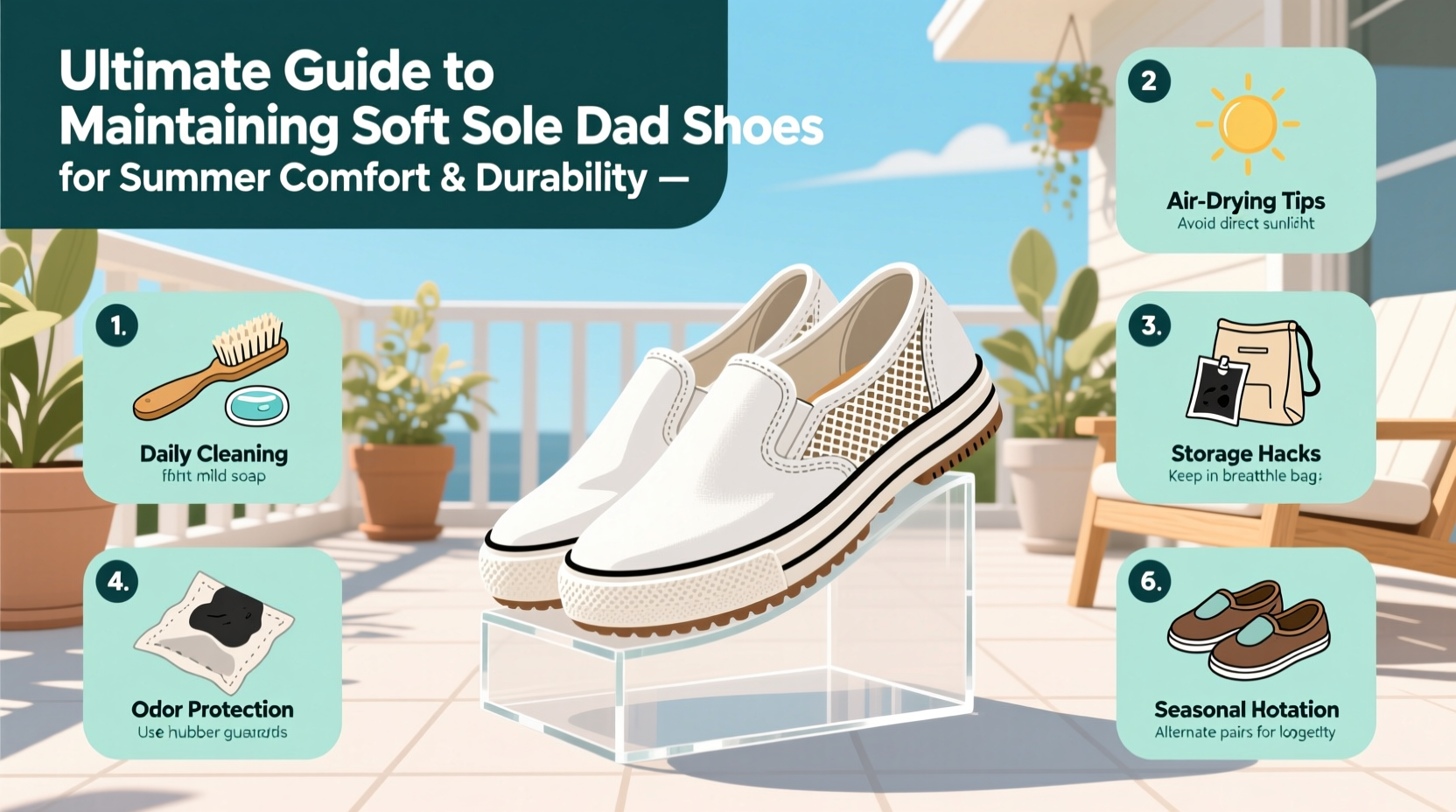 ultimate guide to maintaining soft sole dad shoes for summer comfort and durability