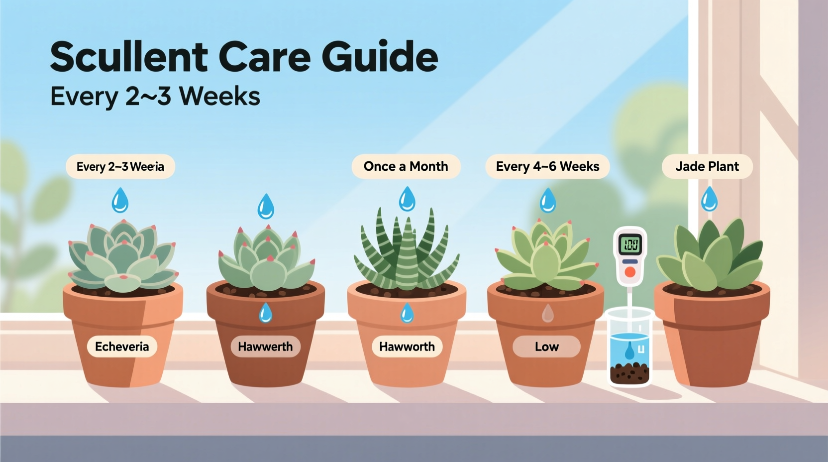 How Often to Water Succulents Inside
