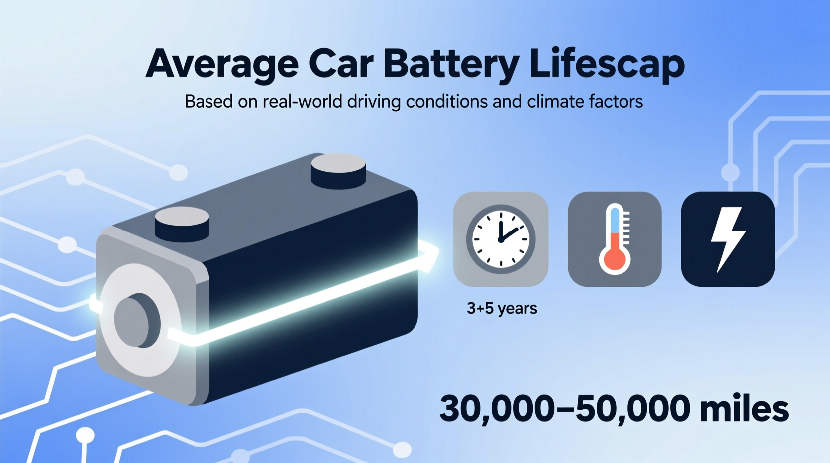 how many miles do car batteries last
