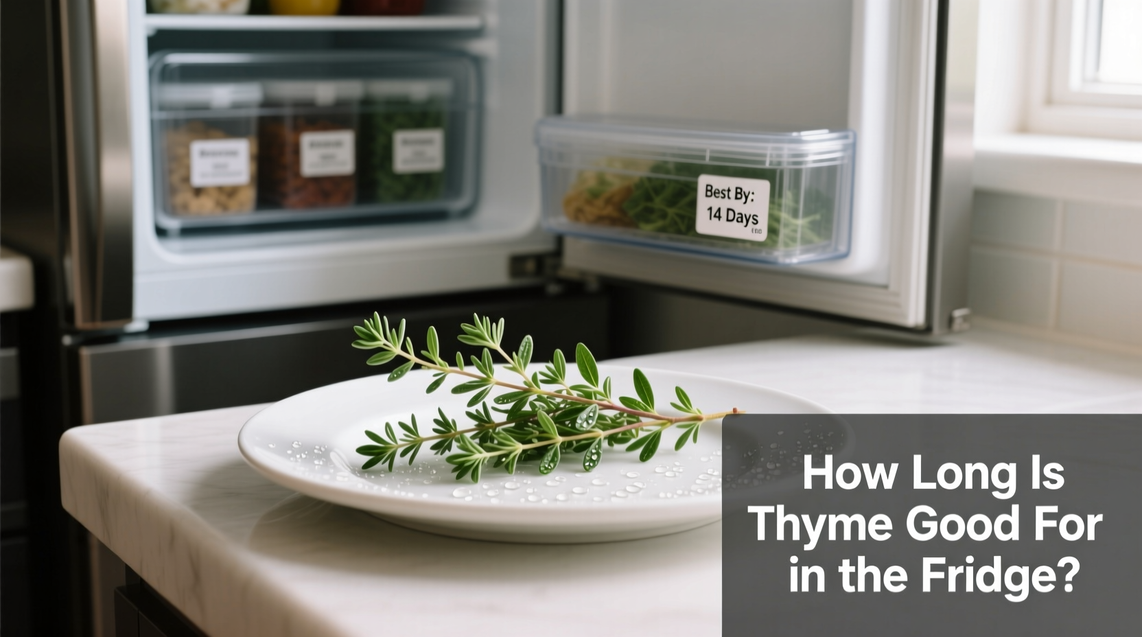 how long is thyme good for in the fridge