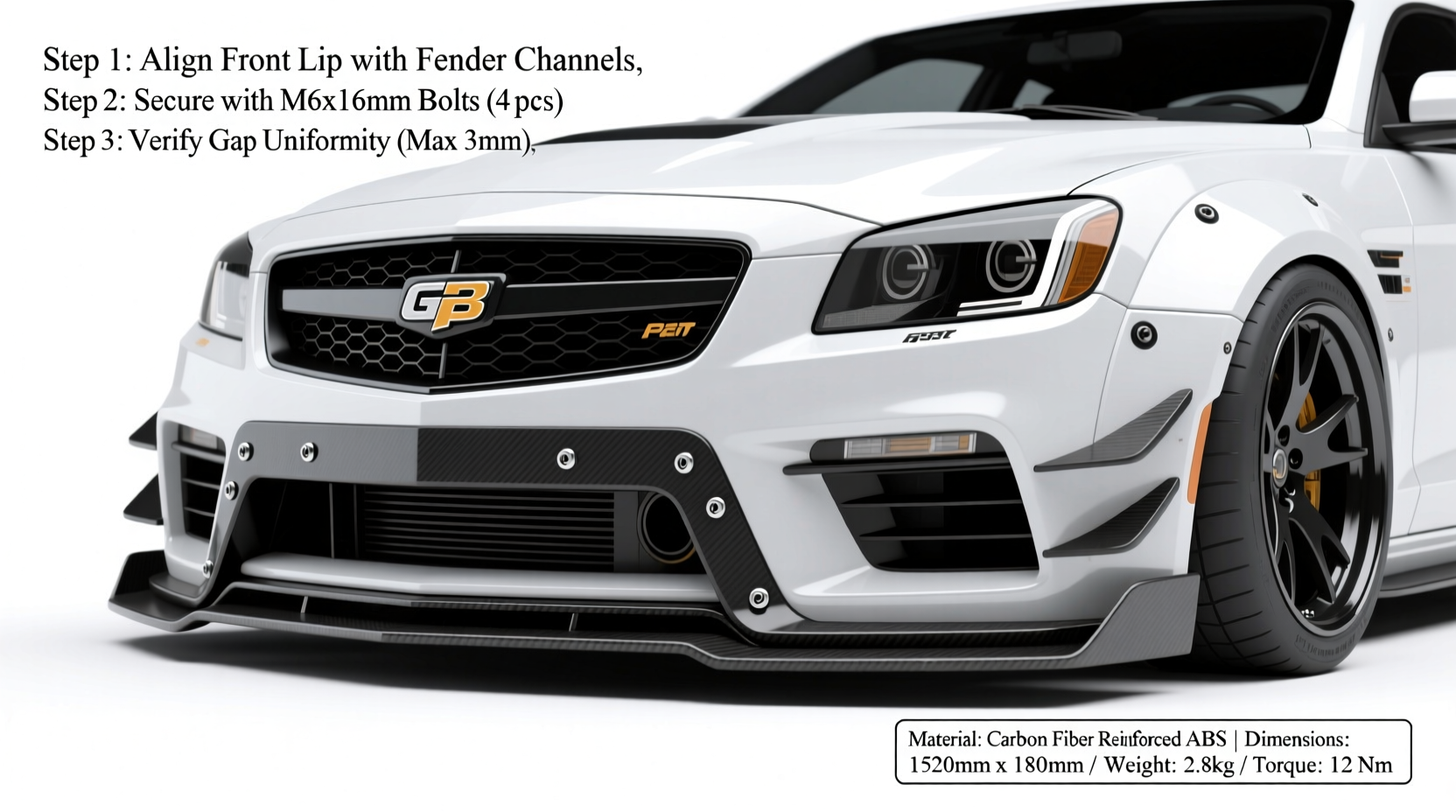 G8 GT Front Lip Installation Guide: Full Steps & Specs