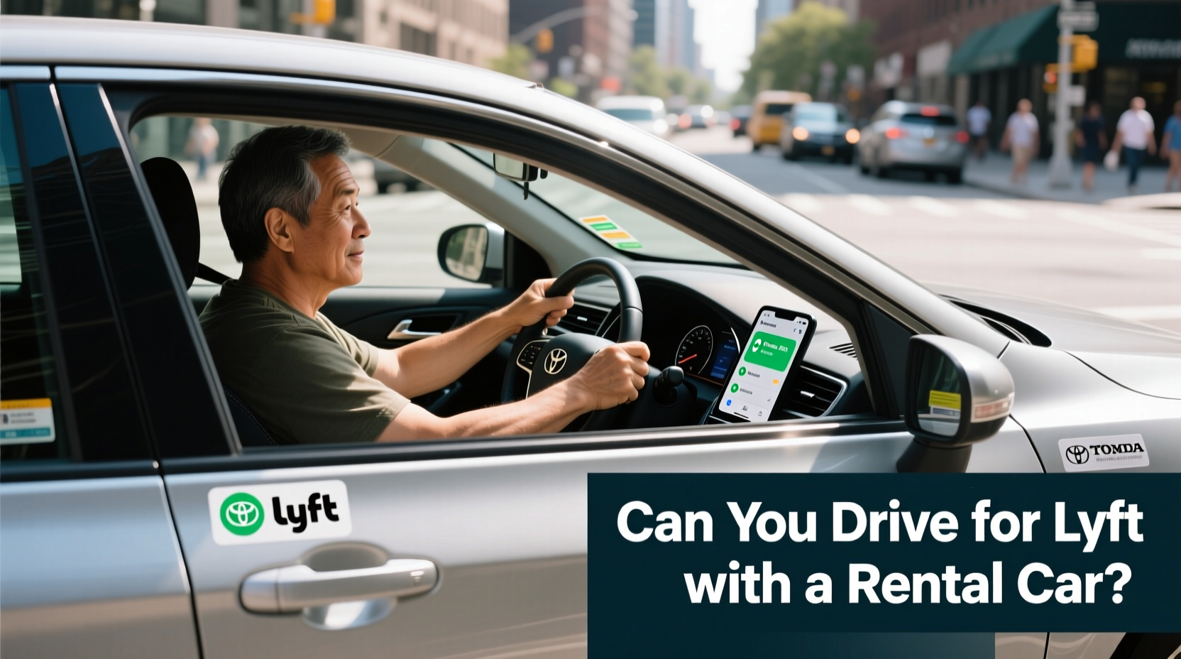 can you do lyft with a rental car