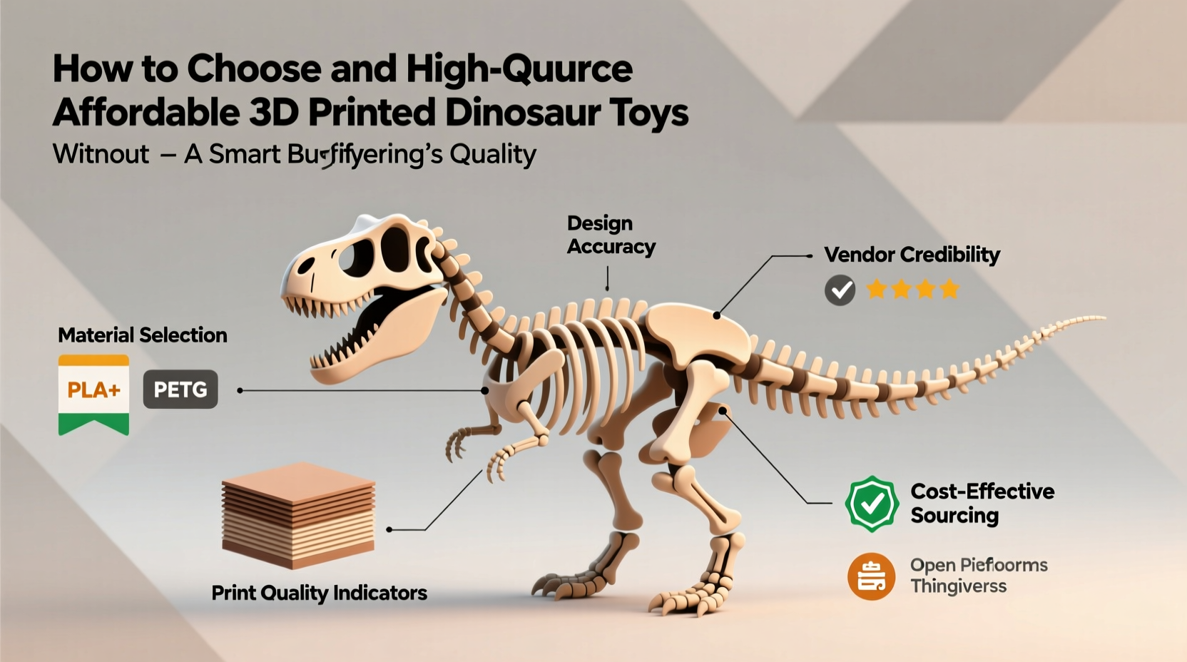 how to choose and source affordable 3d printed dinosaur toys without sacrificing quality