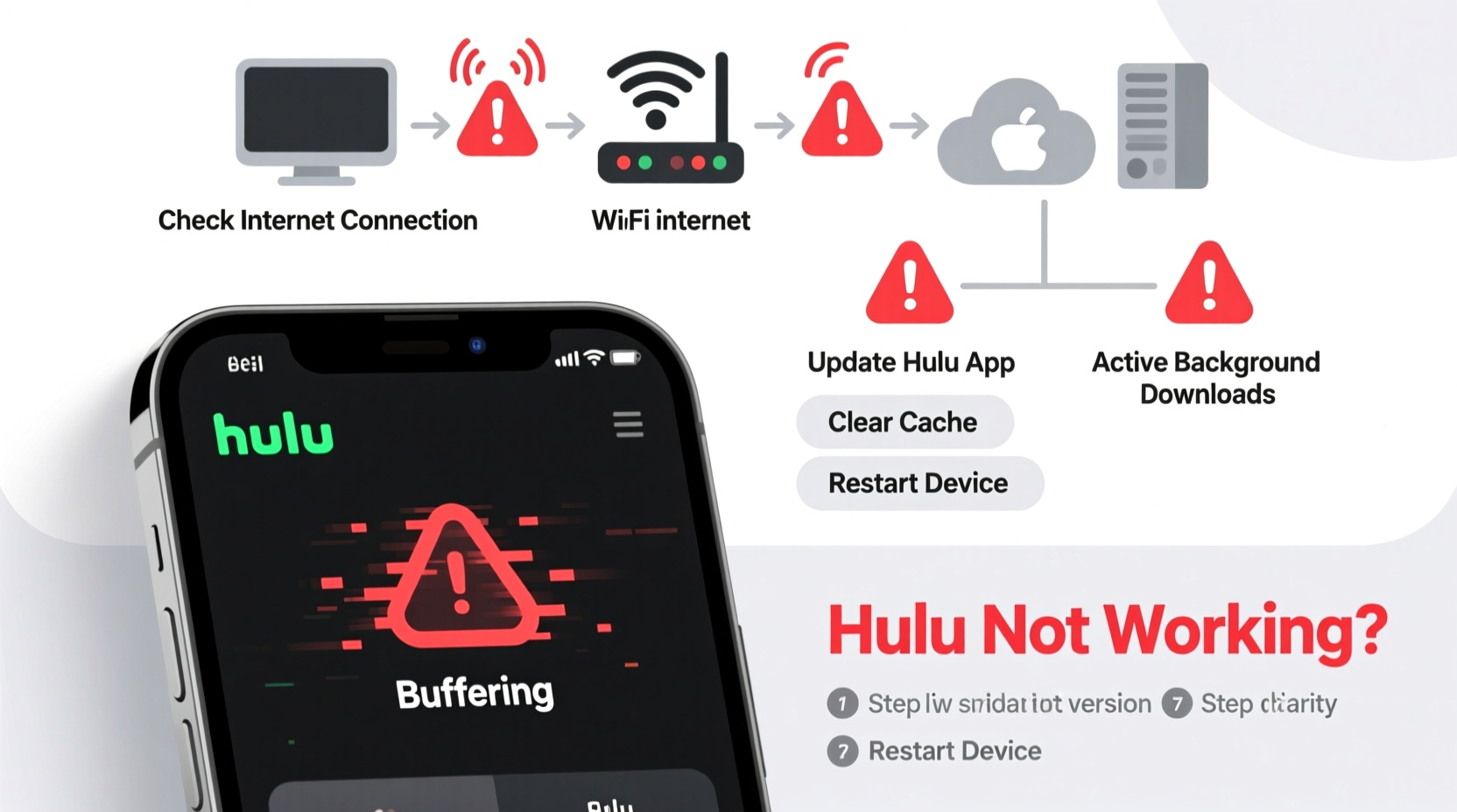hulu not working troubleshoot streaming app issues