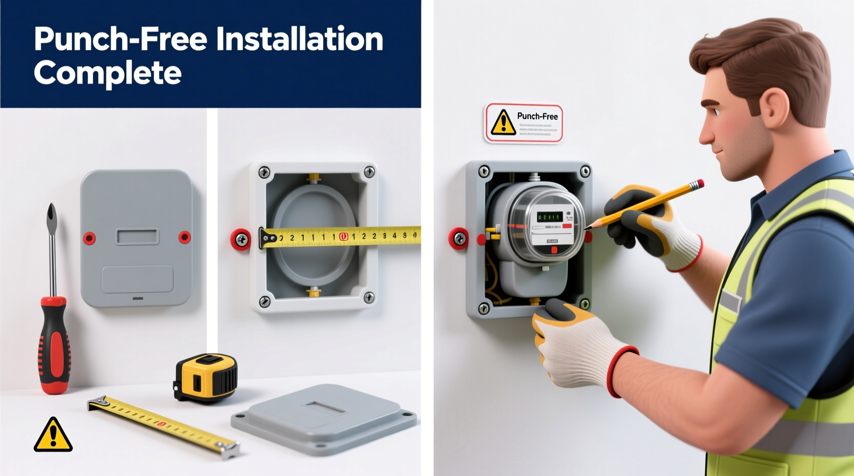 step by step guide to installing a punch free meter box cover safely and easily