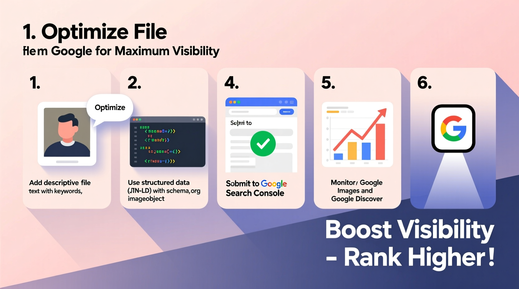 a step by step guide to posting images on google for maximum visibility