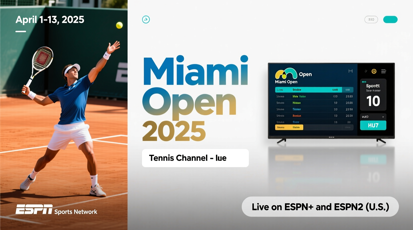 what channel is the miami open on