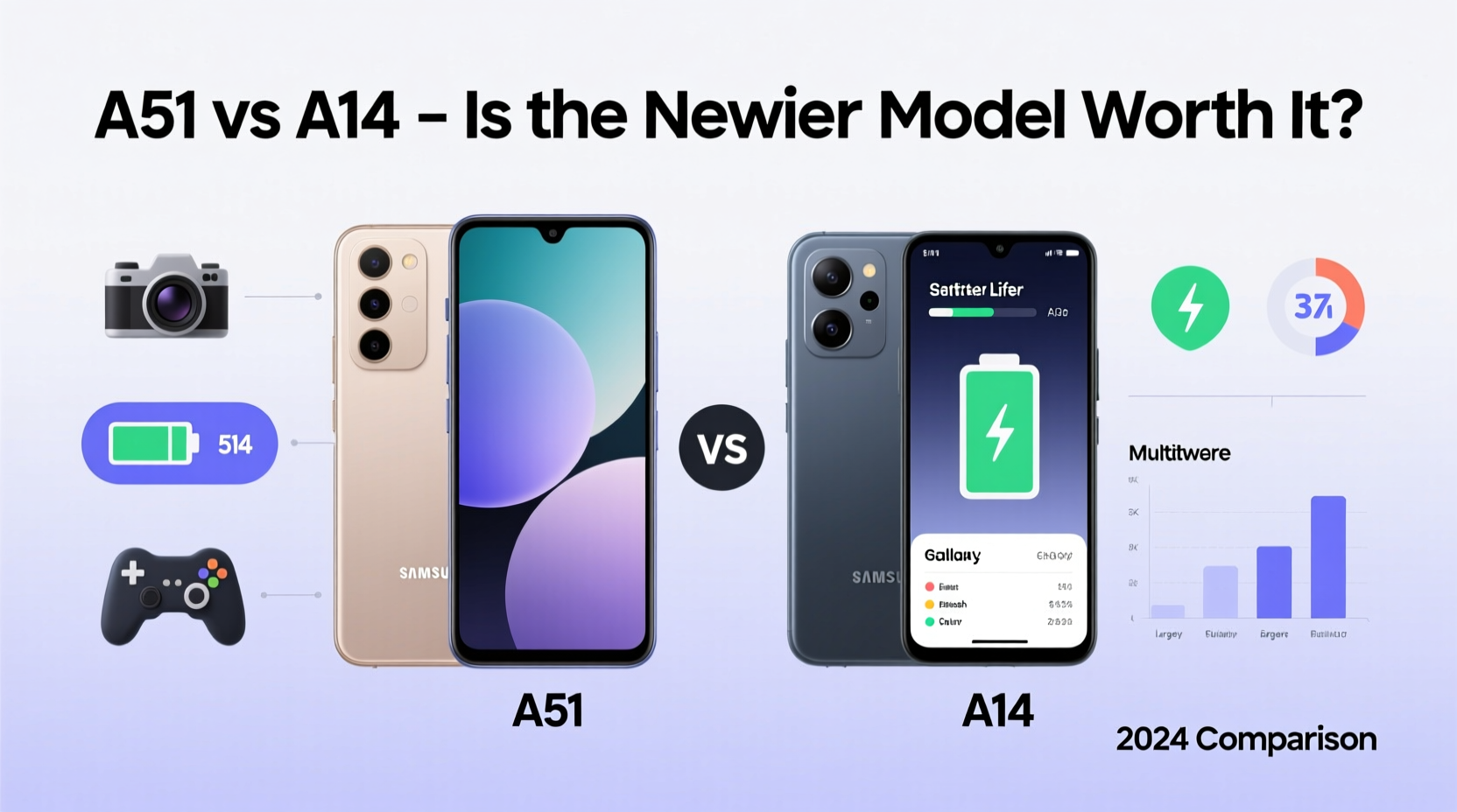 samsung a51 or a14 is the newer model always better or is the a51 still worth it 3