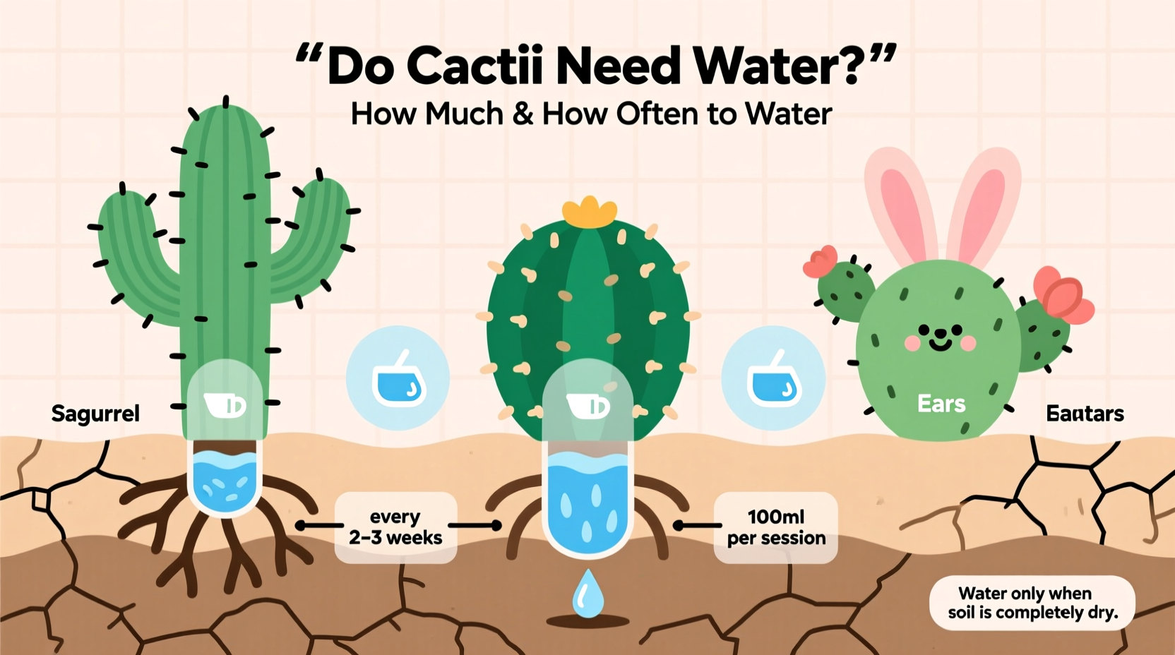 do cactus need water