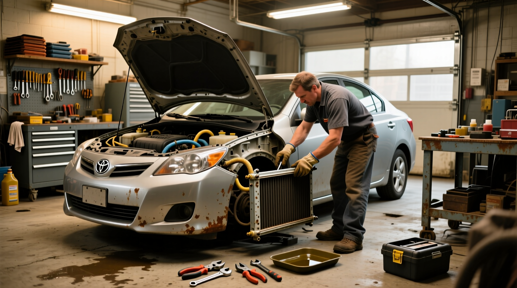 2010 toyota corolla radiator replacement guide