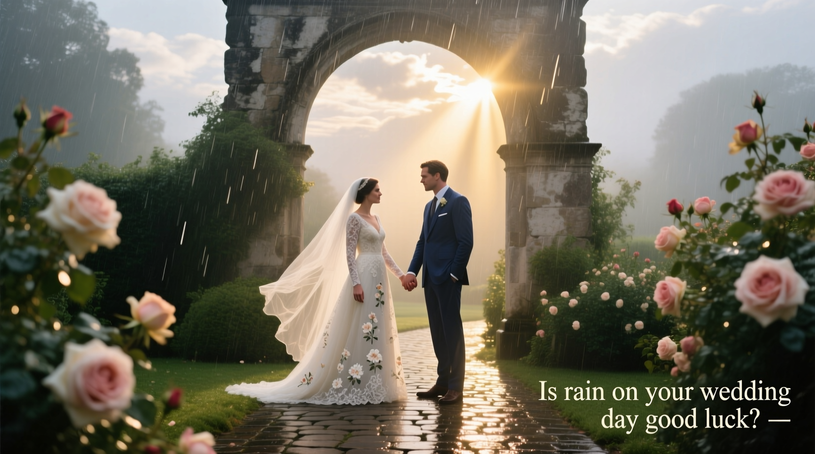 is rain on your wedding day good luck
