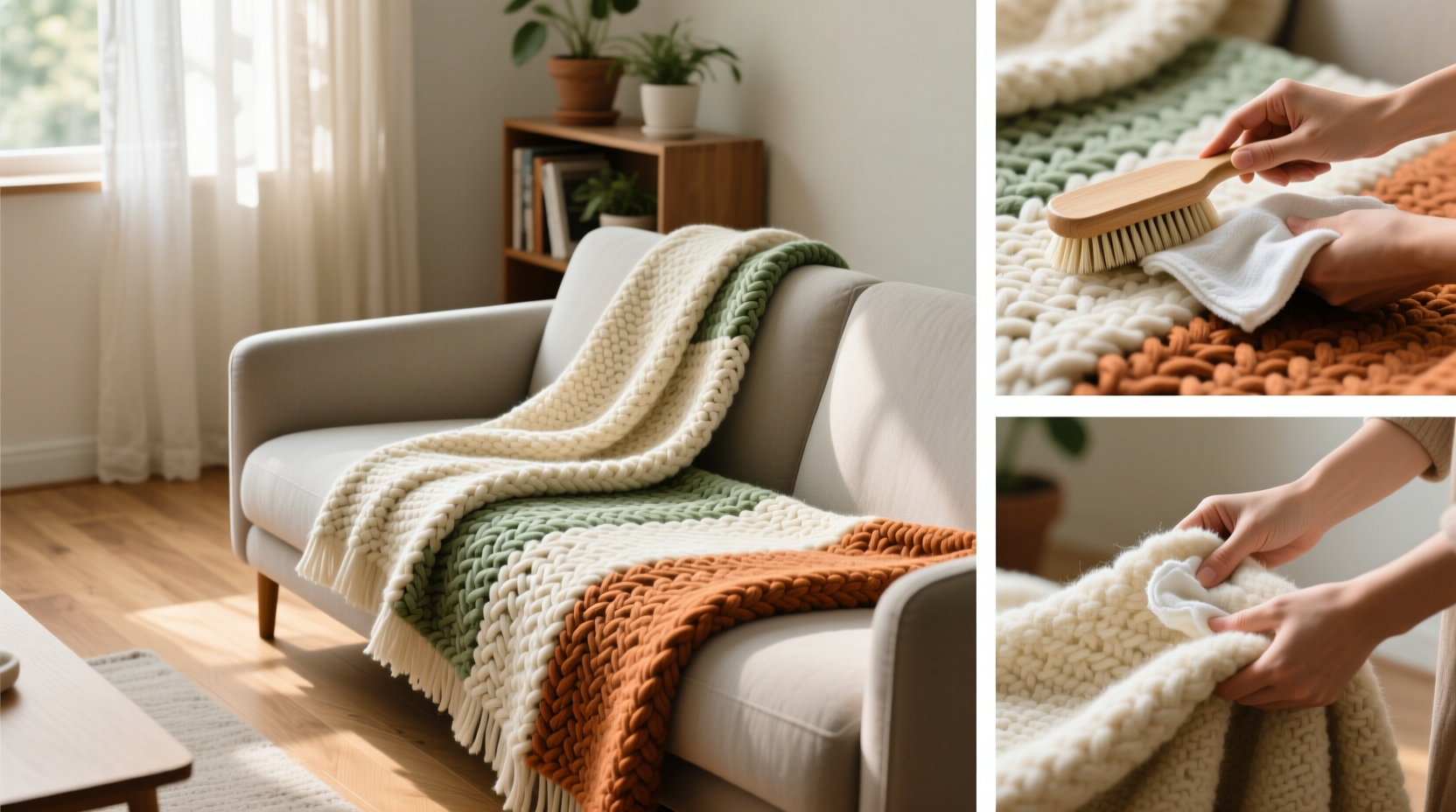 how to clean and care for woven blankets