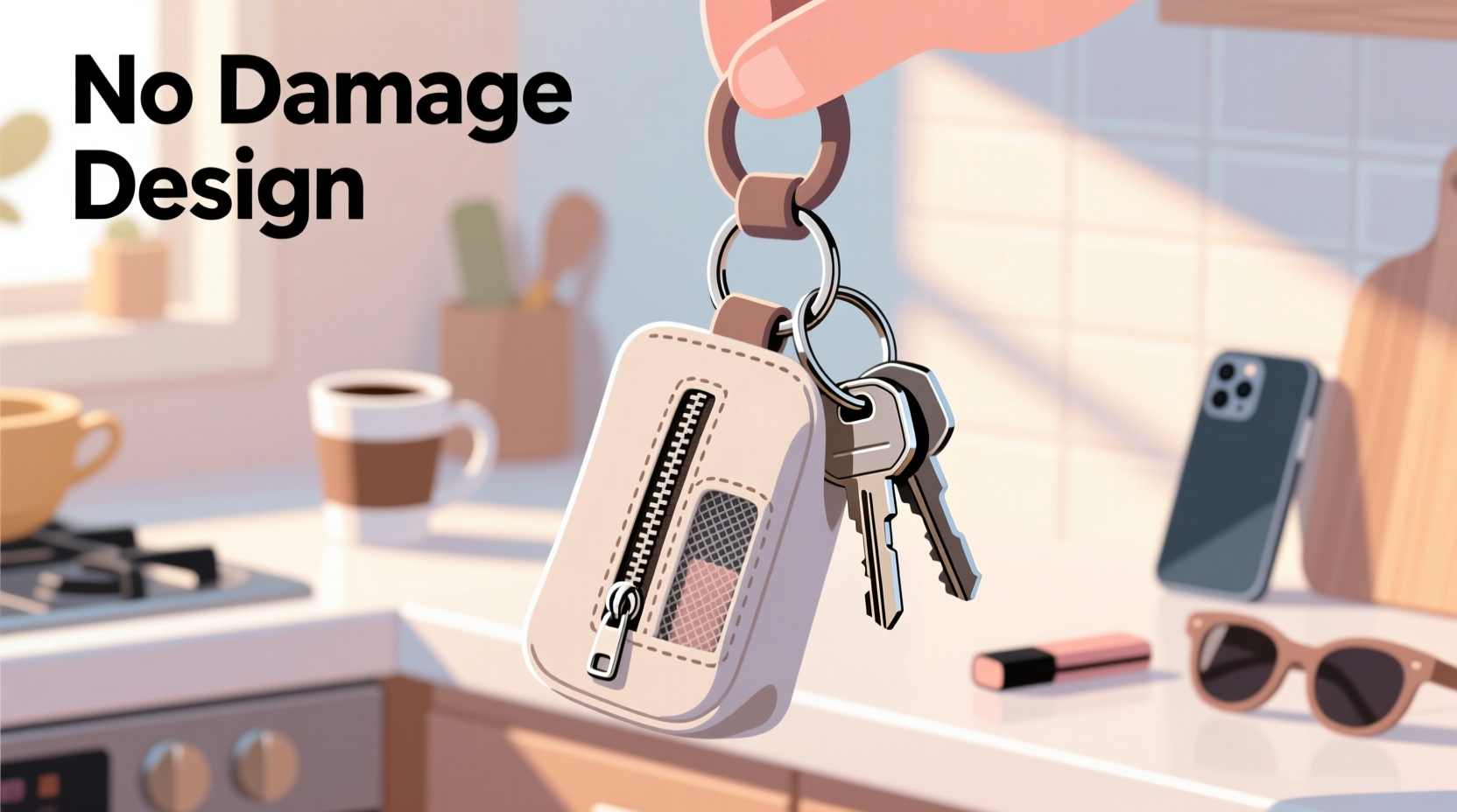 creative and secure ways to attach a keychain makeup bag to your keys without damage