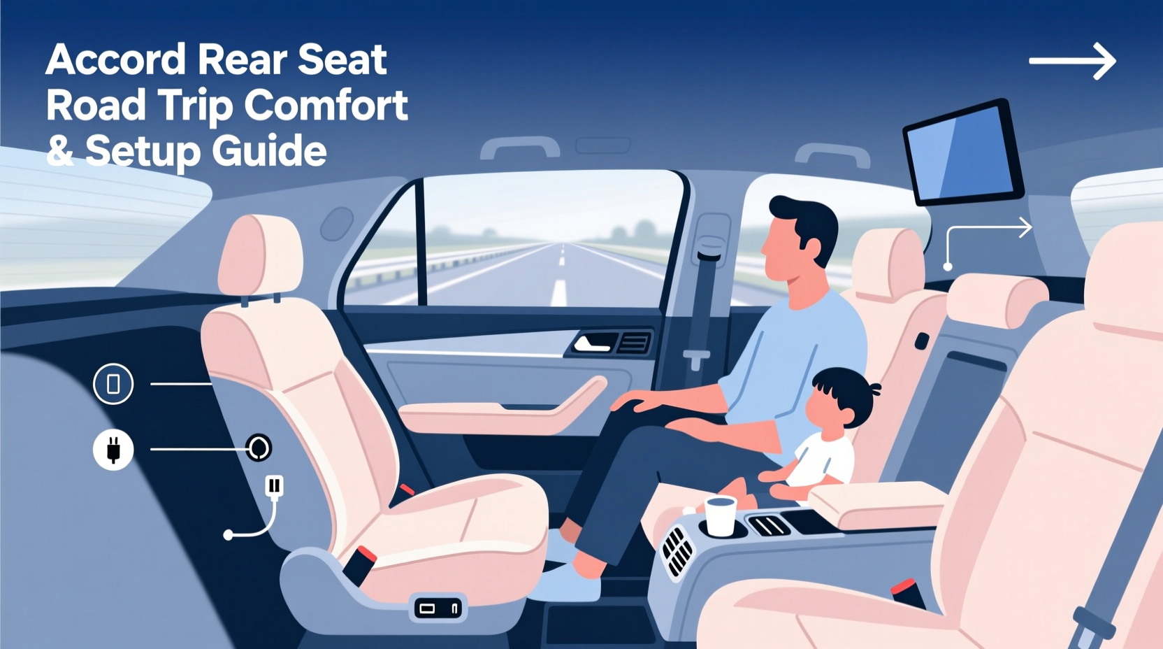 accord rear seat road trip