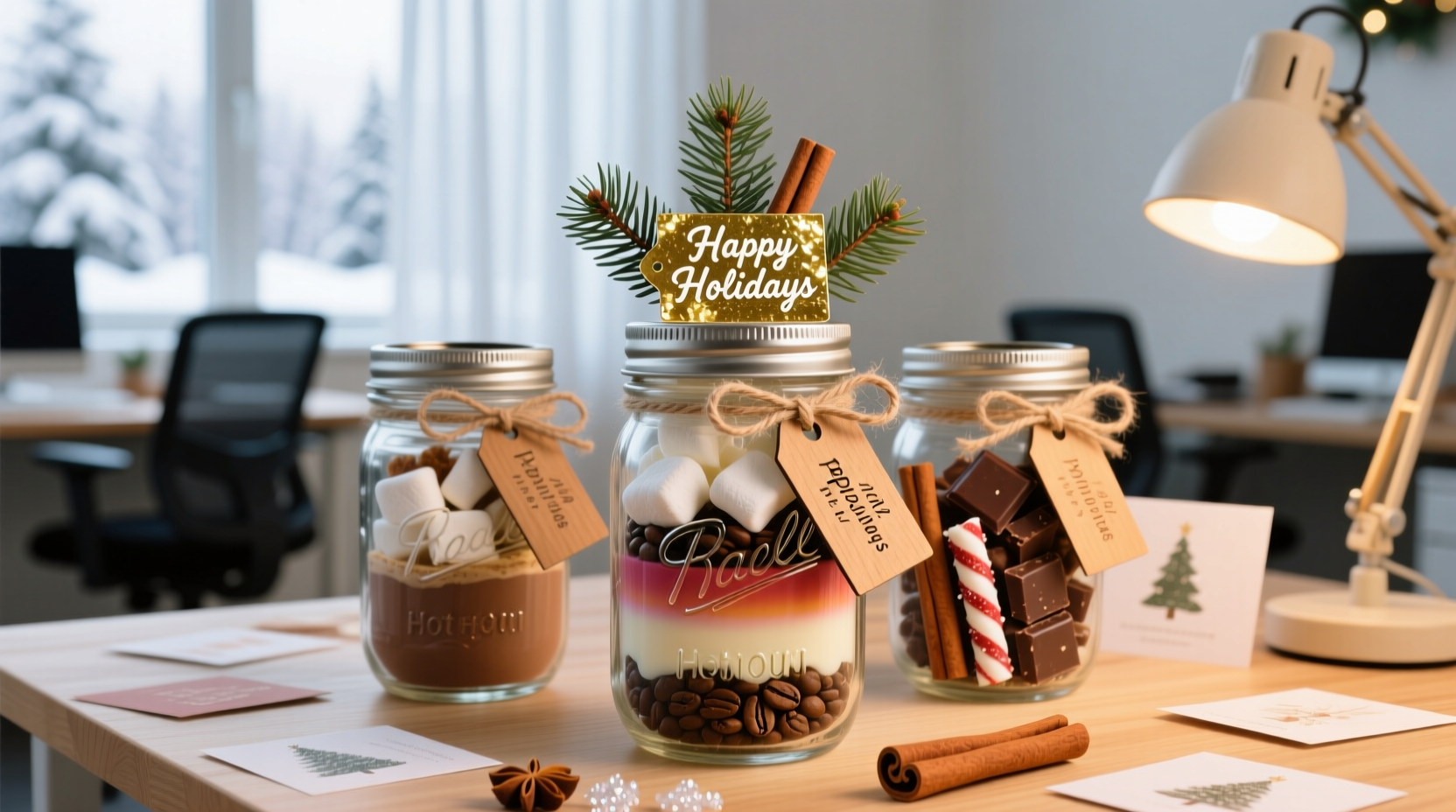 christmas gift ideas in mason jars for coworkers that impress