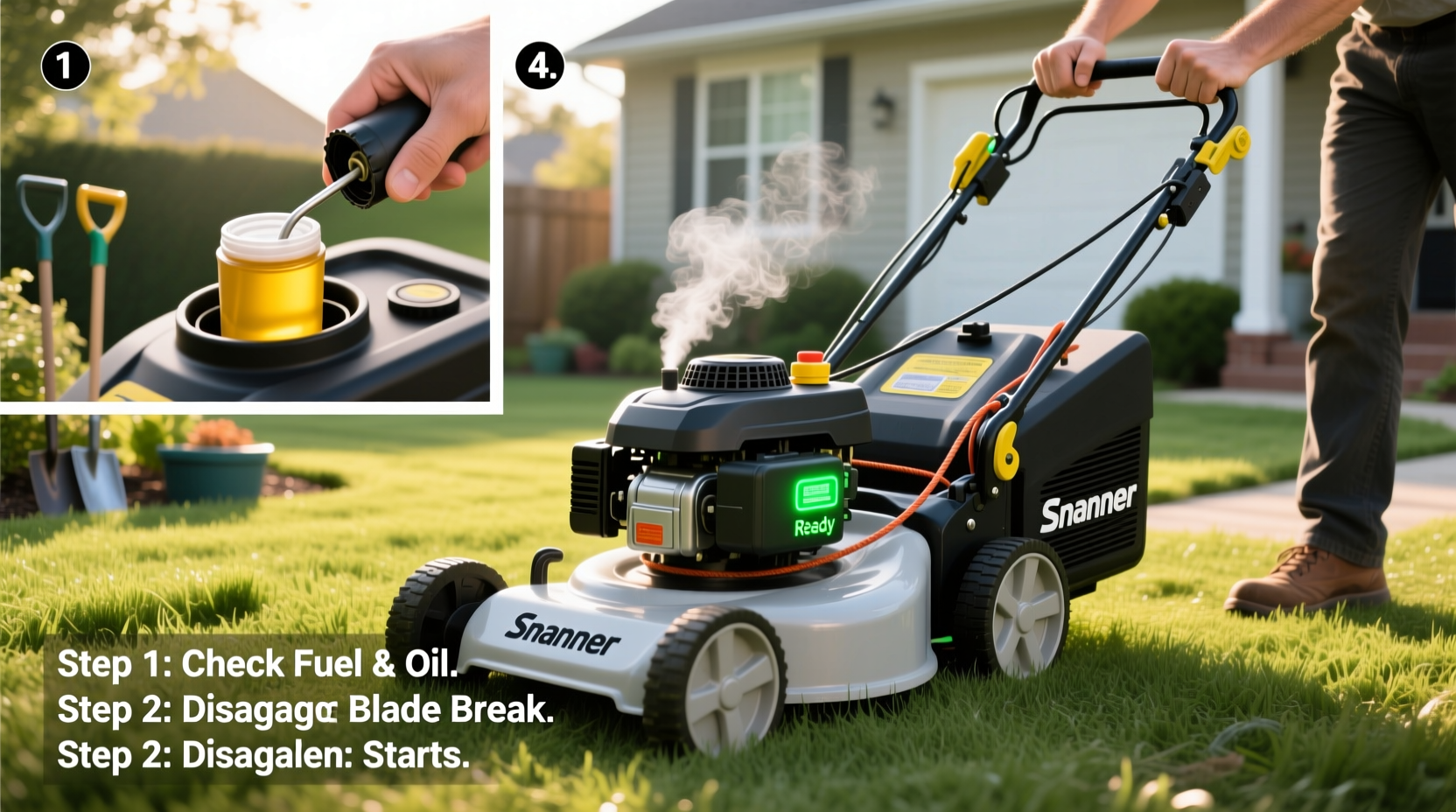 step by step guide to starting your snapper lawn mower easily and safely