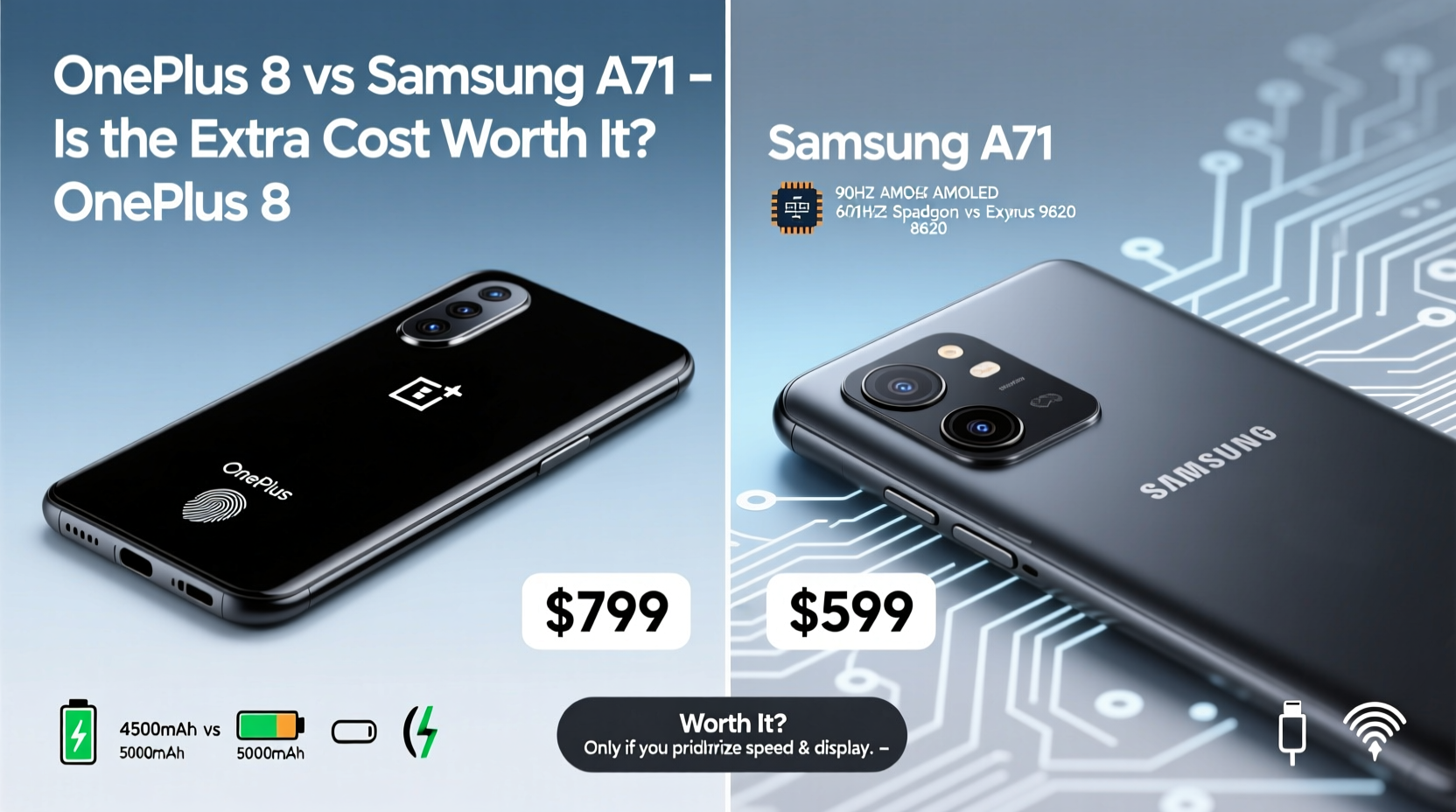 oneplus 8 vs samsung a71 is the extra cost really worth it