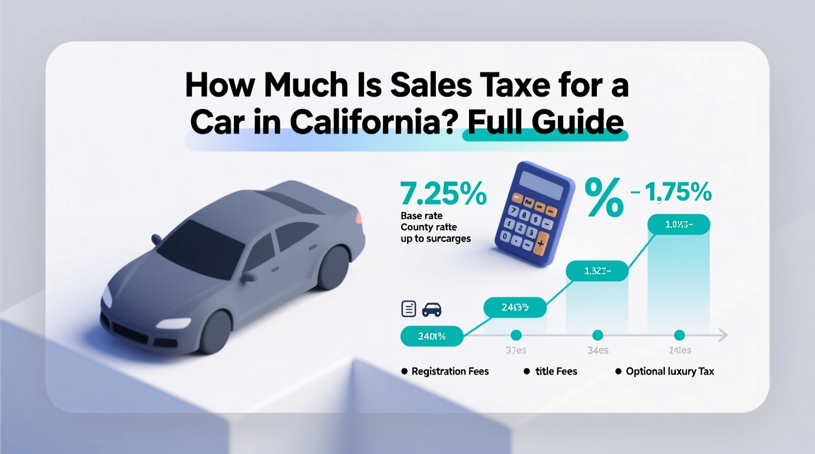 how much is sales tax for a car in california