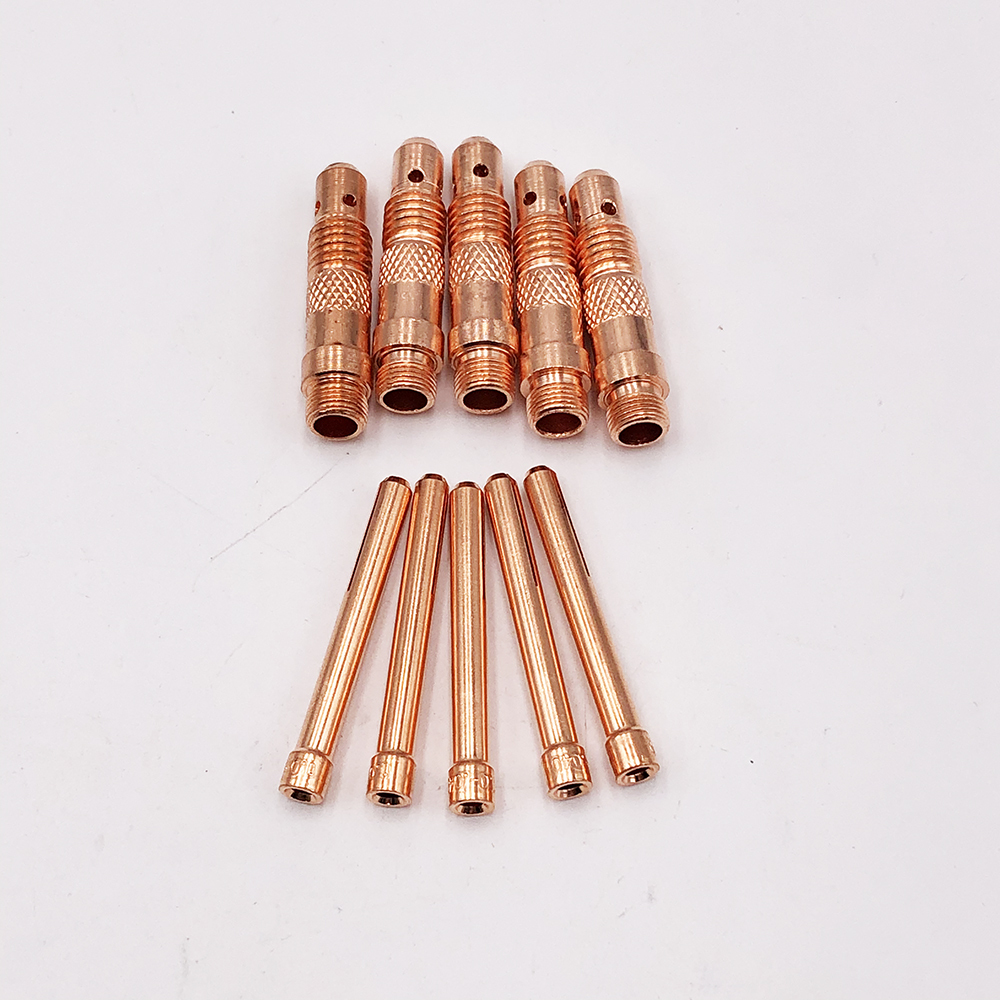 Pinces De Soudage TIG Sourcing Map - Lot De 10 - Cuivre Tungstène 2.4mm - Pour Torches WP9, WP20, WP25