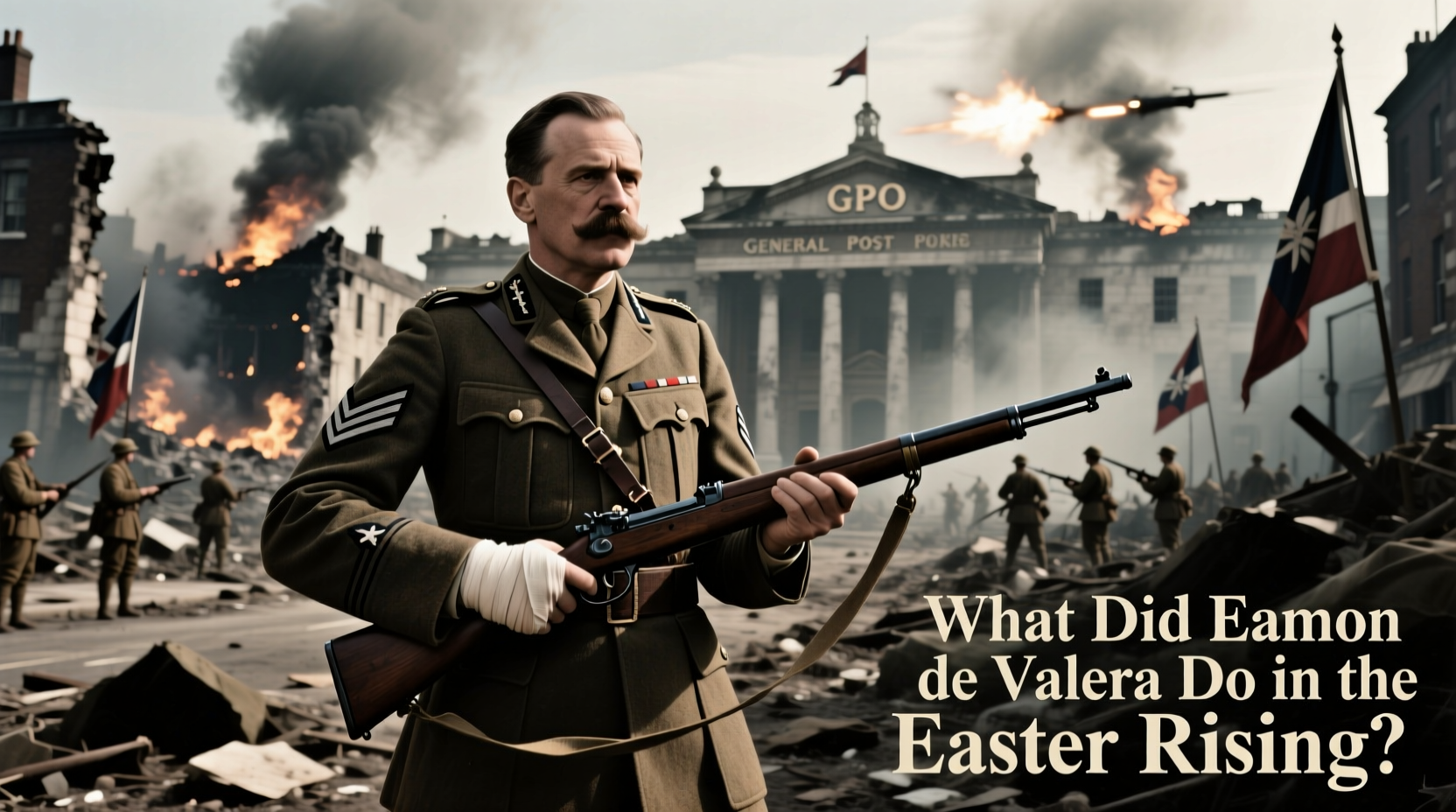 what did eamon de valera do in the easter rising