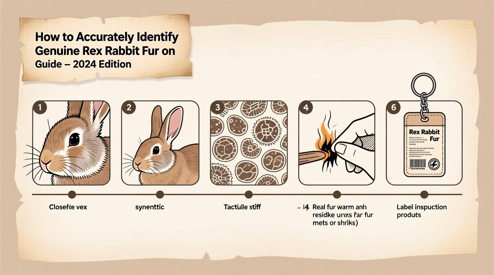 how to accurately identify genuine rex rabbit fur on keychains a practical guide