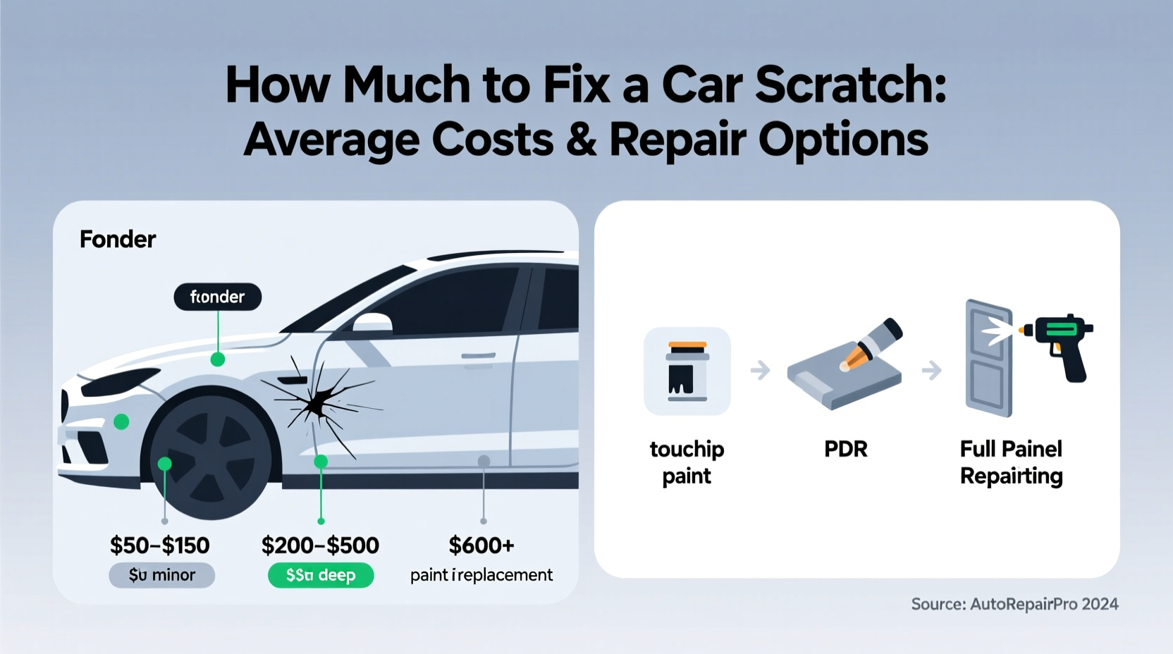 how much to fix car scratch