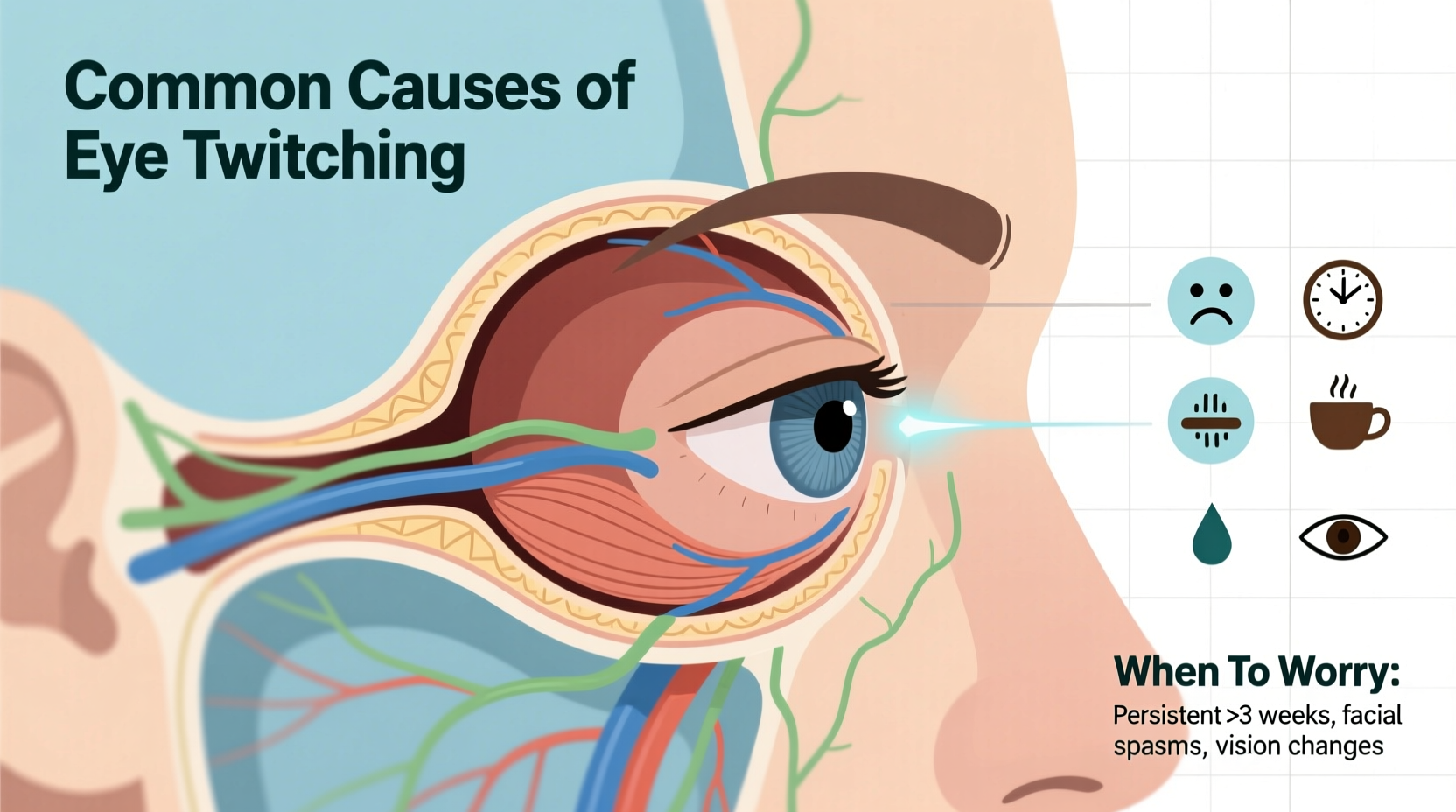 random eye twitching common causes and when to worry
