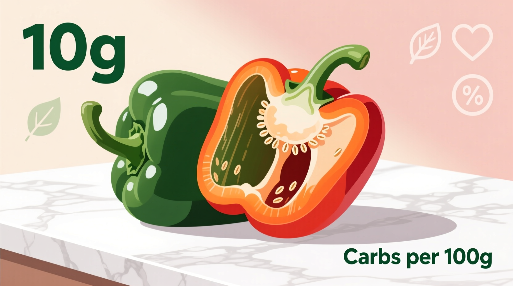 How Many Carbs in a Bell Pepper? Exact Counts by Color