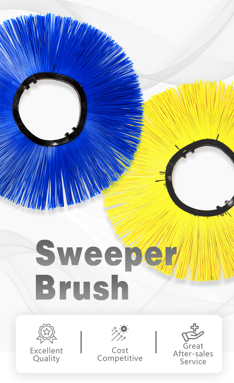 PP Bristle Snow Street Road Sweeping Brush Wafer Brush