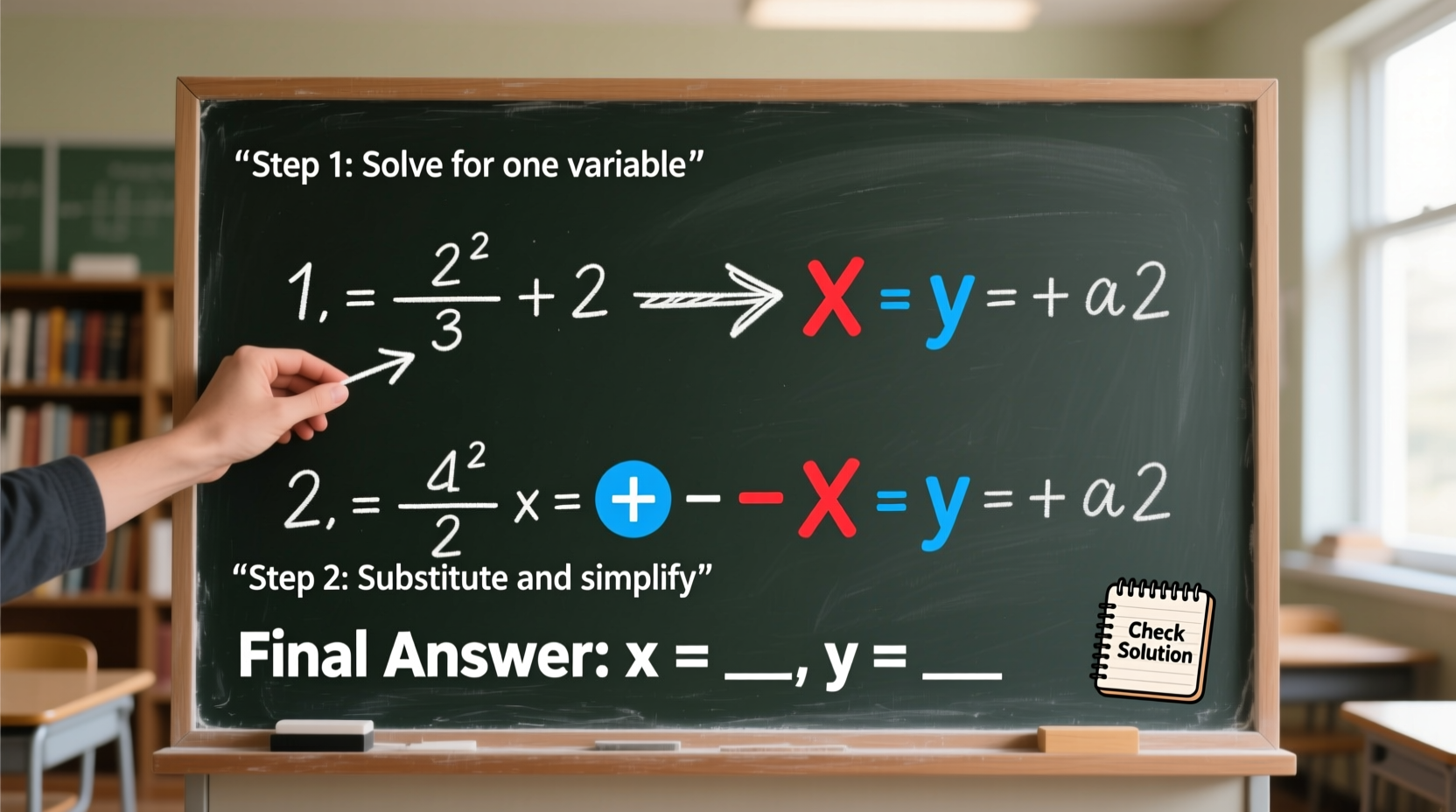 practical methods to solve 2 equations step by step techniques for clear solutions