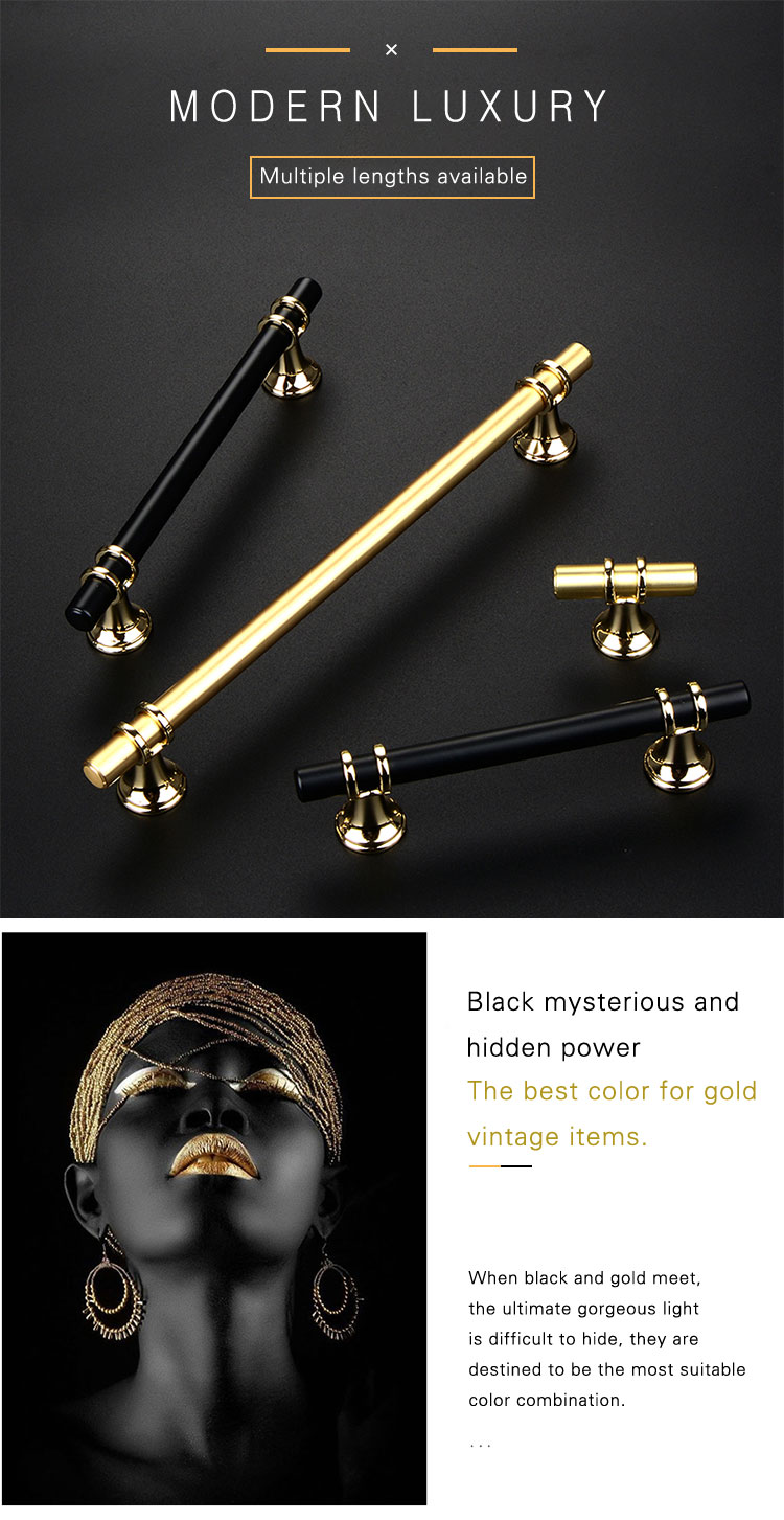 French Classic Living Room Furniture Door Drawer Handles, Best Of 2020 Fashion Black Gold Handles And Knobs//
