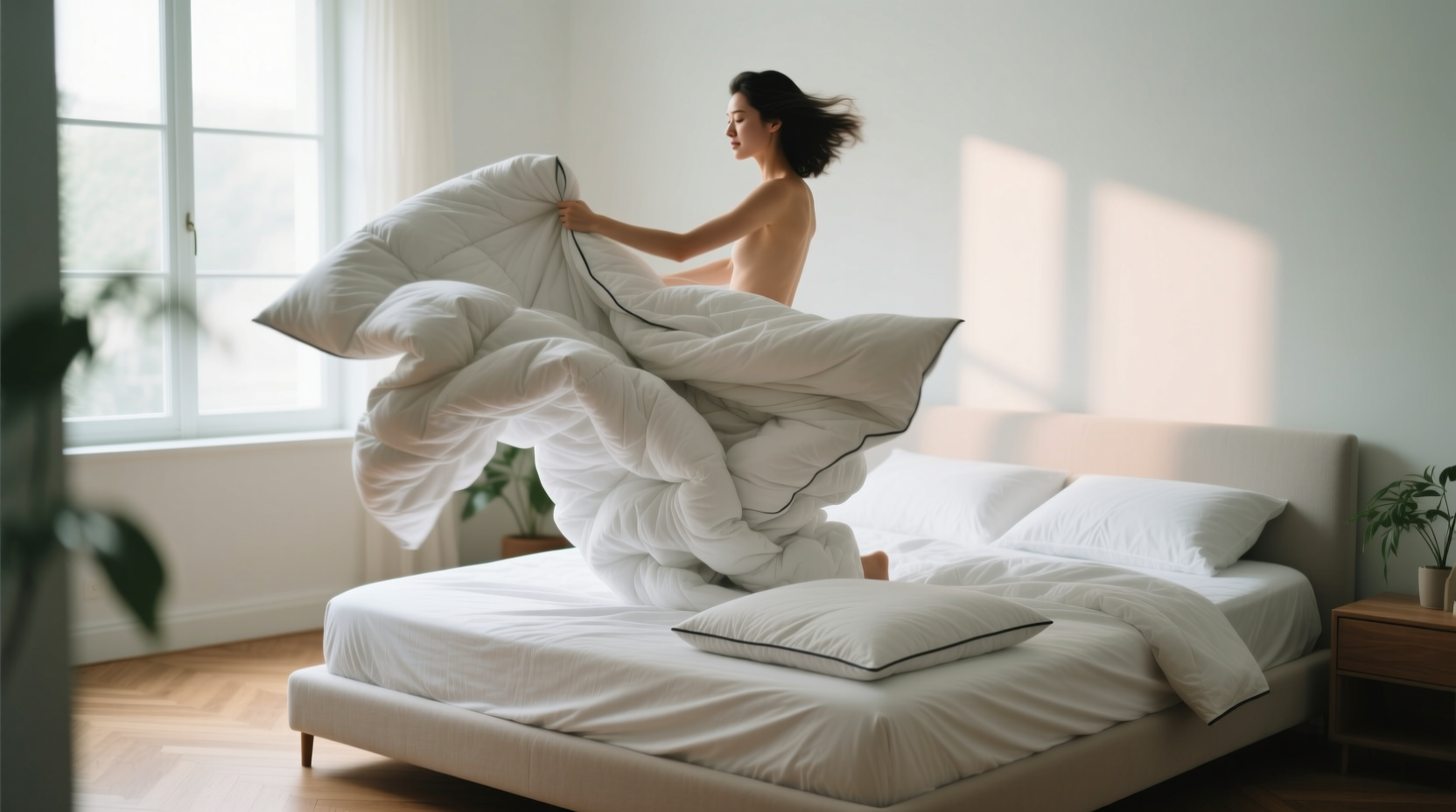 ditch your frustrating duvet cover and try triple sheet