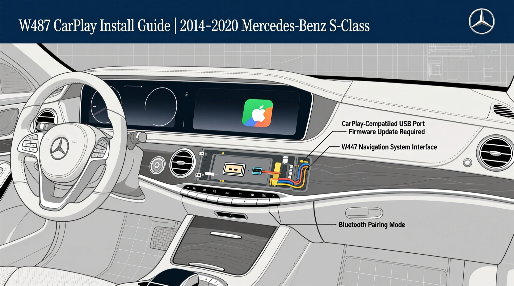 w447 carplay install guide
