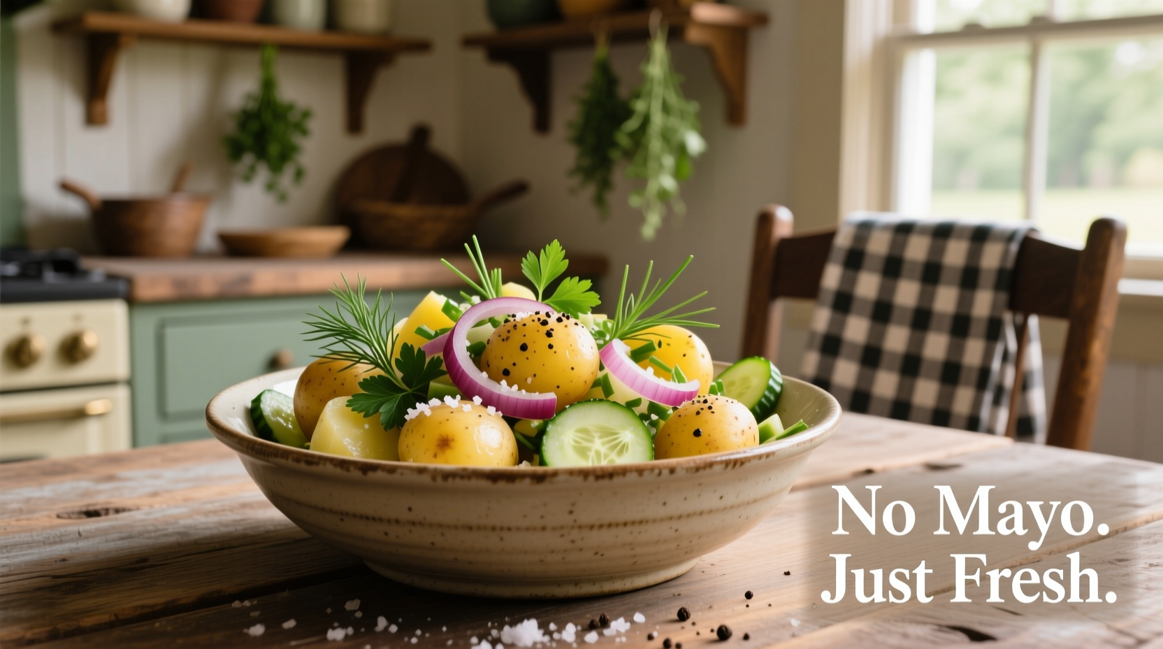 Creamy Potato Salad Without Mayonnaise: 5-Ingredient Recipe