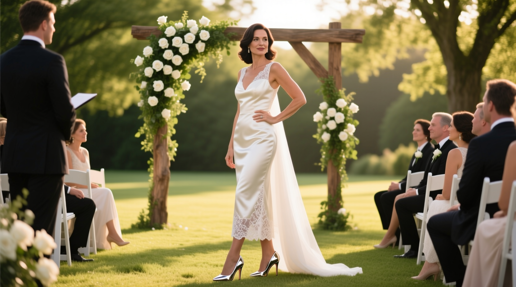 can i wear white heels to a wedding