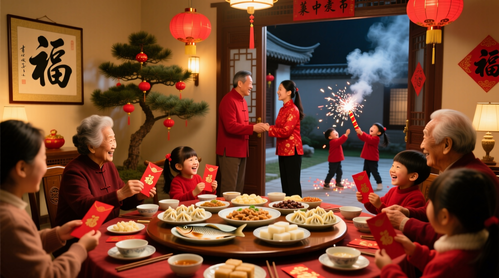 what do chinese people do in chinese new year