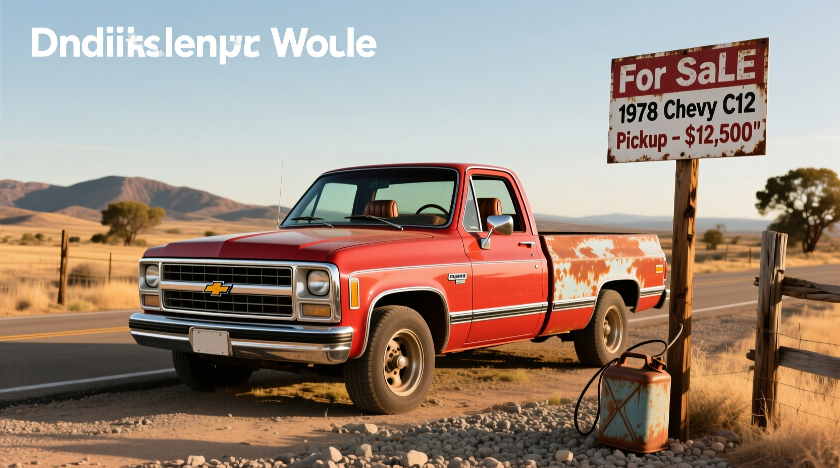 Vintage 1977 Chevy C10 pickup truck parked outdoors