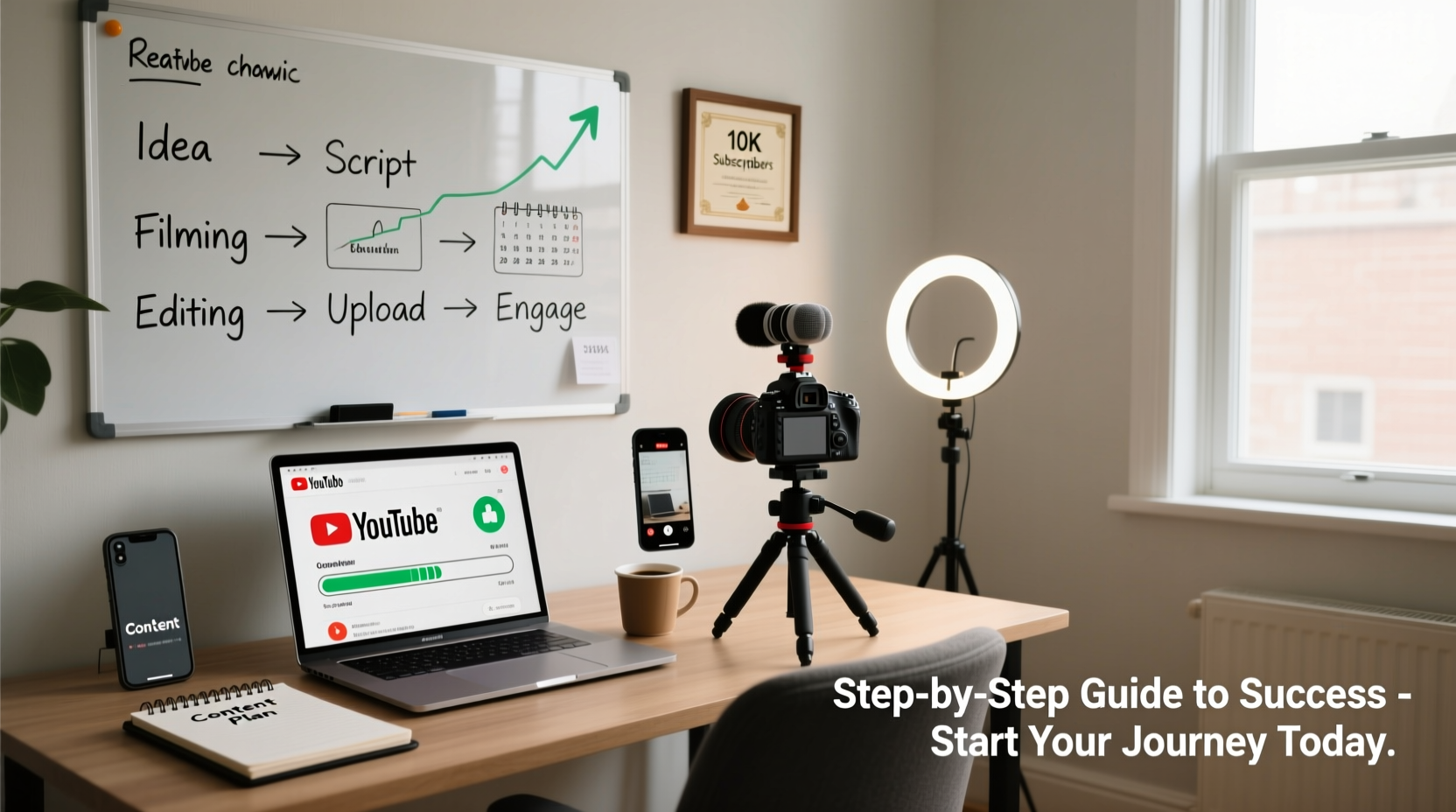 step by step guide to creating and growing your own youtube channel successfully